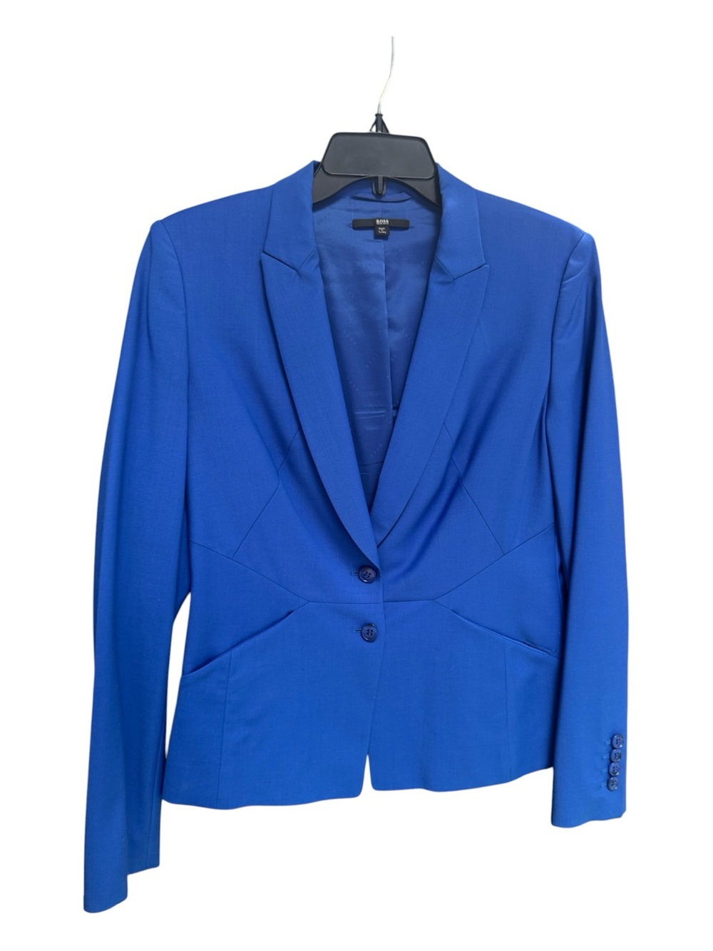 Hugo Boss Women's Cobalt Blue Tailored Blazer Sz 6 US